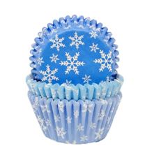 Picture of SNOWFLAKE CUPCAKE CASES IN RIP-TOP CDU 3.2 X 4.8CM X 75 PCS